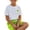 Green, variant on ZHOGXU Boys 2PCS Summer Short Sleeve T-Shirts and Beach With Graphic Print Shorts Set Outfits For Everyday Casual Wear
