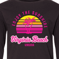 thumbnail image 4 of Inktastic Summer Enjoy the Sunshine Virginia Beach Virginia in Pink Long Sleeve Youth T-Shirt, 4 of 5