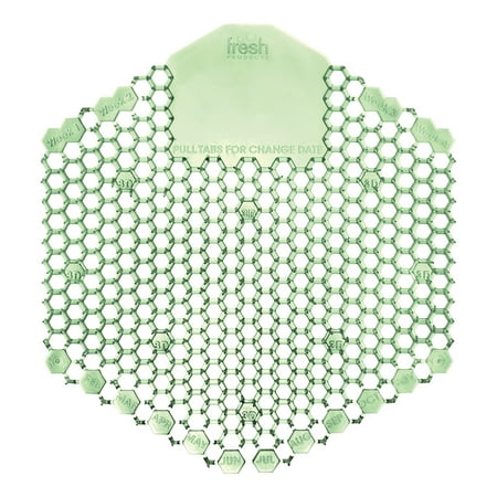 Wave 3d Urinal Deodorizer Screen, Cucumber Melon Scent, Green, 10/box | Bundle of 5 Boxes