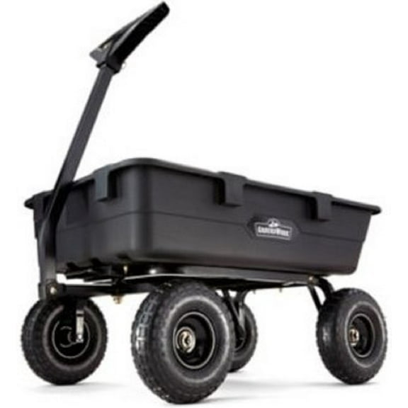 GroundWork GW-5-2 Pro Series Poly Dump Cart 800lb Capacity Convertible Steel