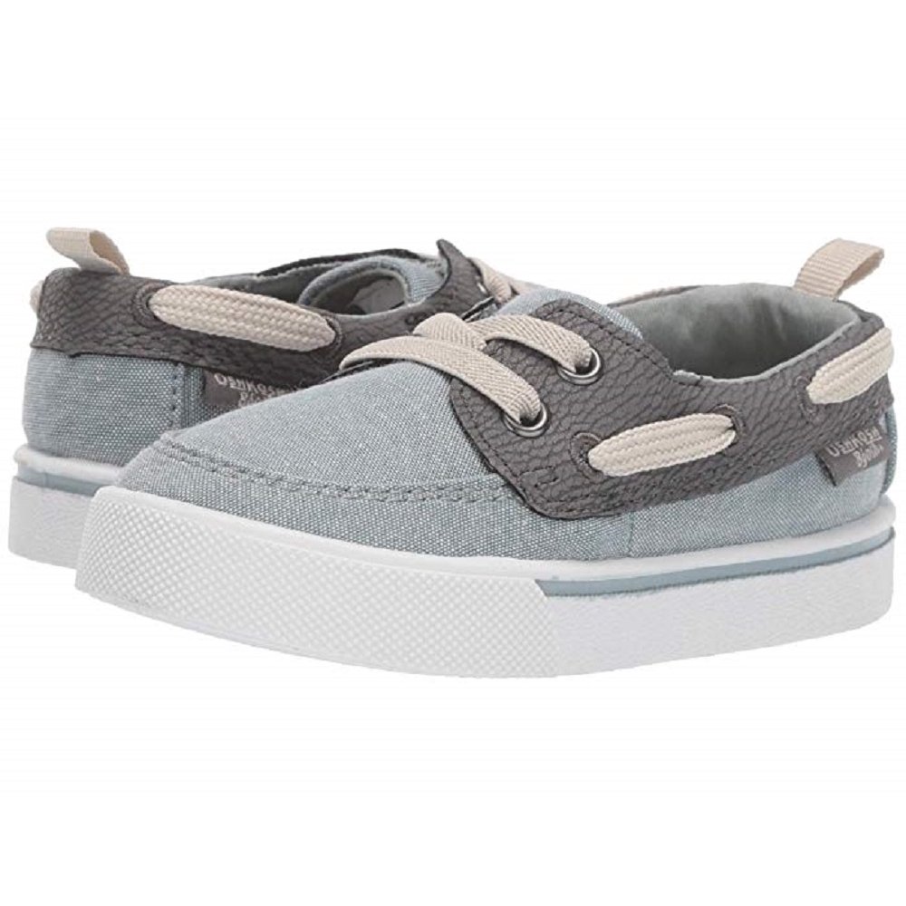 Oshkosh B'gosh OshKosh B'Gosh Albie Boy's Boat Shoe, Sage, Size