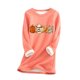 thumbnail image 2 of ICHUANYI - Camiseta de manga larga cálida de felpa gruesa con bolsillo y cuello redondo para mujer ICHUANYI WER202308174057, 2 of 5