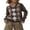 Brown, variant on Gupgi Women Argyle Plaid Sweaters Long Sleeve V Neck Knitwear Preppy Style Knit Pullover Winter Sweater Tops