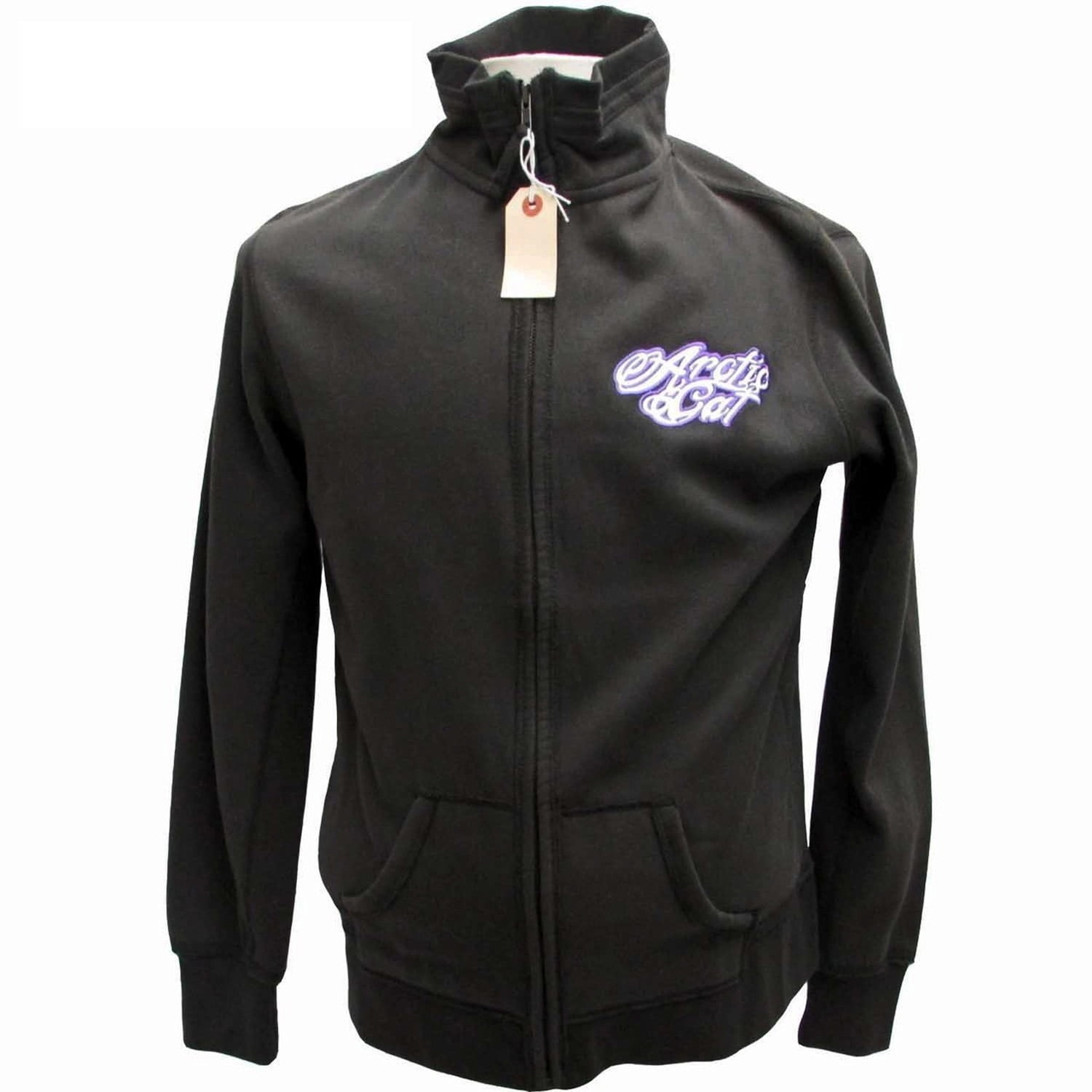 Arctic Cat New OEM FullZip Hoodie, S, Charcoal, 5249691