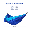 thumbnail image 3 of Hamaca Ligera Portátil Doble Azul, 3 of 4