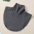 thumbnail image 2 of Women's Mock Neck Detachable Collars 6 Pack Stretchable False Collar Accessories for Sweaters and Blouses in Solid Colors and Stripes, 2 of 4