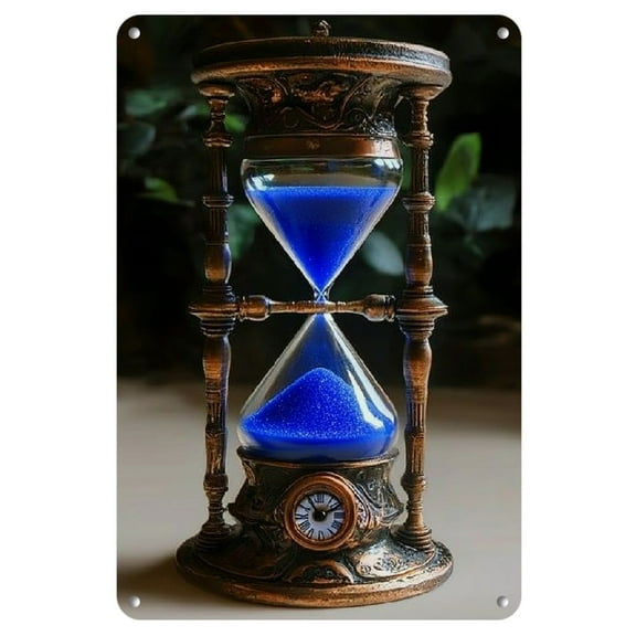 1pc Classic Vintage Timer Metal Wall Art, Multipurpose Iron Sign for Home, Office, Cafe, Yoga Studio - No Electricity Needed, Easy Mounting, Ideal Gift, 8x12 Inch, Metal Wall Art Decor