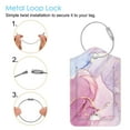 thumbnail image 7 of 2PCS Luggage Tags, Privacy Cover ID Label with Stainless Steel Loop and Address Card for Travel Cruise Bag Suitcase, Glittering Marble, 7 of 7