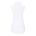 thumbnail image 4 of Sleeveless Turtlenecks Tank Tops for Women Tunic Plus Size Mock Neck Side Pleated Soft Basic Stretch Slim Blouses, 4 of 7