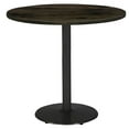 thumbnail image 4 of KFI Studios Urban Loft 3' Round Bistro Table, Barnwood, Black Base, 4 of 4