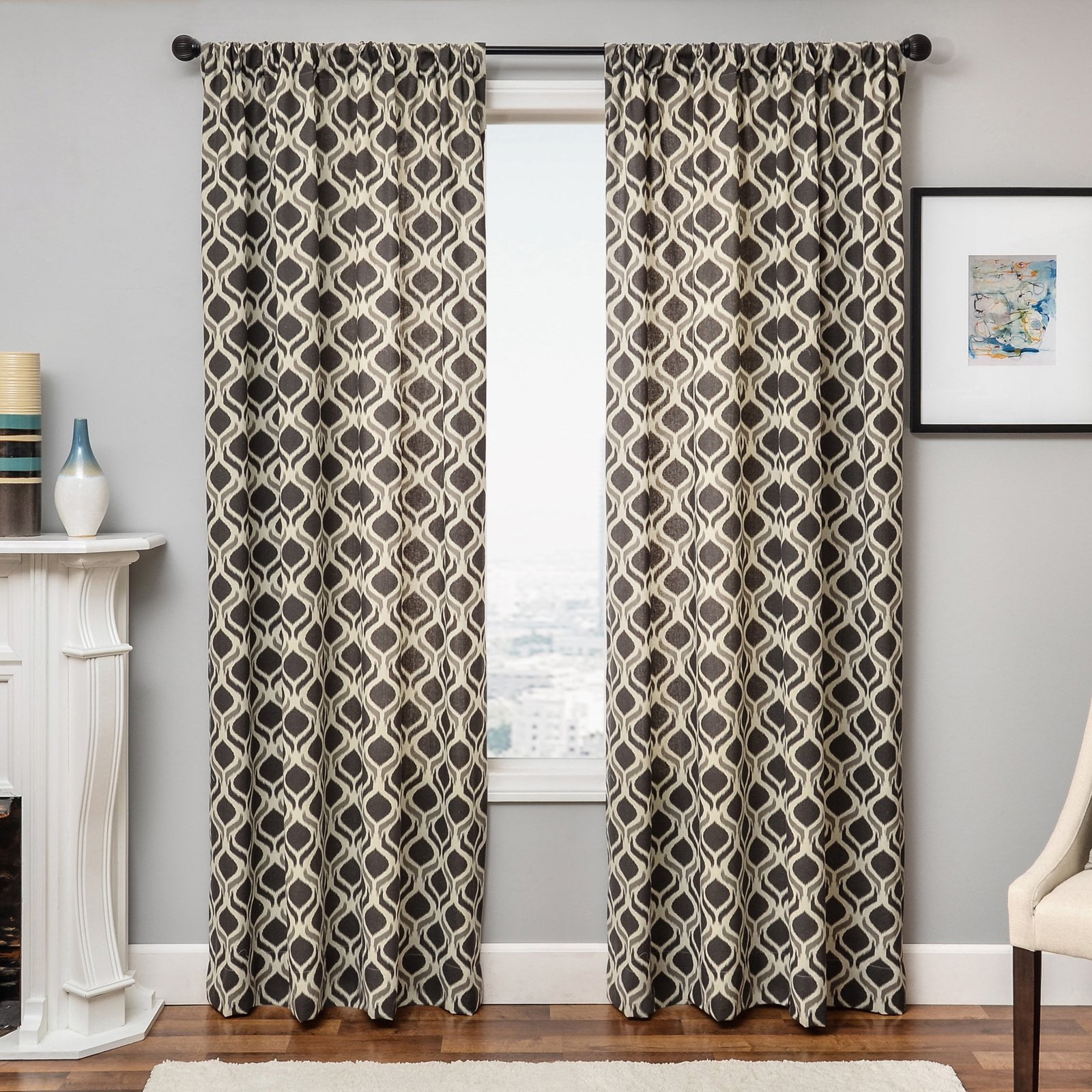 Hazel Grommet Curtain Walmart Com