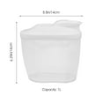 thumbnail image 2 of Supvox Clear Airtight Grain Storage Jar with Portable Handle for Food Preservation, 2 of 7