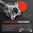 thumbnail image 4 of A-Premium Front Driveshaft Assembly Compatible with Mercedes-Benz W211 W220 E500 S500 S430 2004-2006 AWD Automatic Transmission, 4 of 9
