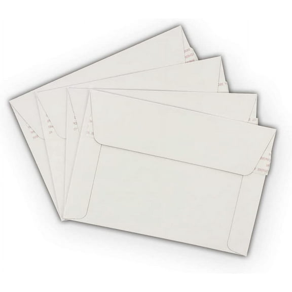 150 EcoSwift 6.5 x 4.5 Rigid Photo Mailers Stay Flats White Cardboard Self Seal Envelopes