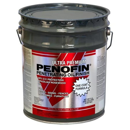 Penofin 1677319 5 Gal Ultra Premium Transparent Oil-Based Wood Stain,