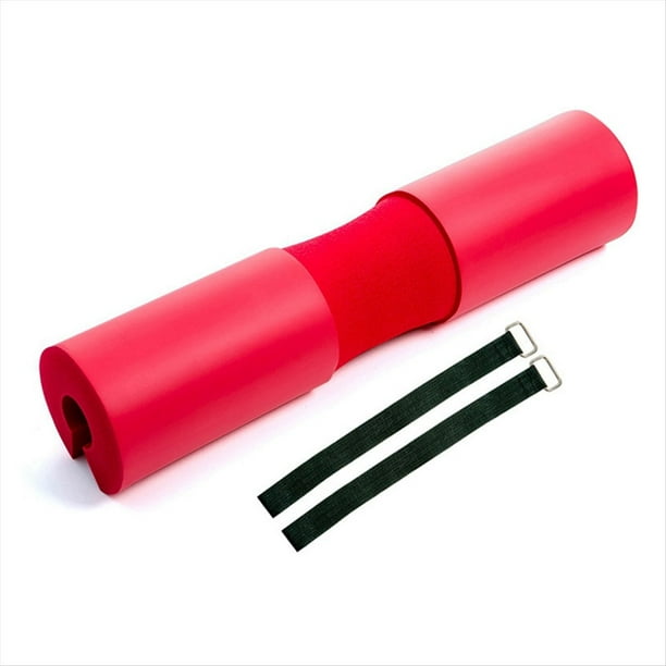 Almohadilla de Levantamiento de Pesas para Soporte de Cuello y Hombros, para Entrenamiento de Cadera, Antideslizante, Equipo de Gimnasio para Culturismo, Color Rojo