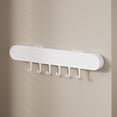 thumbnail image 2 of Sentmoon Door Hanger Hook Door Hanging Organizer Knife Rack Pot Scraper Storage Rack Kitchen Wall-mounted Type No-drill Insertion Knife Hanging Rack Knife Rack Placement, 2 of 7