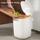 thumbnail image 5 of Bote de Basura Inteligente Cubo de basura silencioso con Sensor de movimiento automático de 12L para baño, cocina, inodoro Likrtyny  Para estrenar, 5 of 6