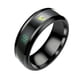 thumbnail image 2 of Anillo de temperatura titanio acero estado de ánimo emoción sentimiento inteligente temperatura sensible anillos para Mujeres Hombres joyería Ropa, zapatos y accesorios Miscelánea Negro 7 # Qarigey AP000743-07, 2 of 6