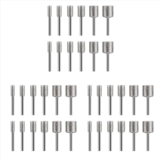 Juego de Talla de Piedra, 36 Piezas Brocas de Diamante para Rocas de Piedra Herramientas Rotativas de CeráMica de Vidrio (4 mm 5 mm 6 mm 8 mm 10 mm 12 Mm)