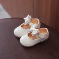 thumbnail image 3 of DPTALR Chaussures de Princesse Simples pour Bébés Filles avec Nœud Papillon, 3 of 8
