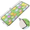 thumbnail image 2 of Dreamtimes Multi-Colored Easter Eggs Hallway Runner Rug 2'x6' Kitchen Rug with Rubber Backing Spring Green Lawn Non Slip Entryway Rug Runner Washable Soft Area Rug for Hallway Bedroom Kitchen Decor, 2 of 6