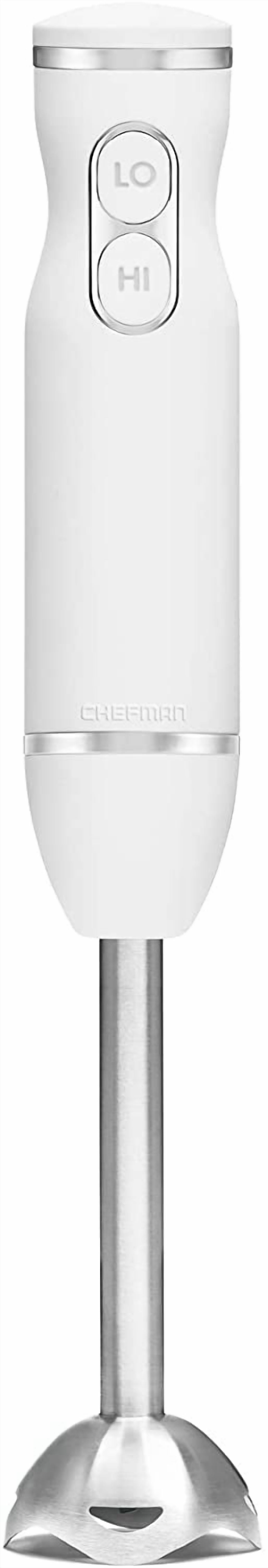 Immersion Stick Hand Blender with Stainless Steel Blades, Powerful Electric Ice Crushing 2-Speed Control Handheld Food Mixer, Purees, Smoothies, Shakes, Sauces & Soups, Ivory