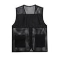 thumbnail image 4 of Taqqpue Men's Casual Lightweight Outdoor Mesh Vest Solid Color Work Fish Photo Travel Vest Outerwear Sleeveless Jacket for Running Golf Hiking Travel with Multi Pockets, 4 of 8