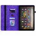 thumbnail image 5 of Dteck Case for Amazon Fire HD 10 (11th Generation) Case Zipper Folio Stand Cover PU Leather Wallet Proective Case with Card Holder for for Amazon Fire HD 10/10 Plus, Purple, 5 of 5
