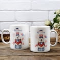thumbnail image 3 of Happy 4th of July Patriotic Samoyed Marching Band Uniform Balloons Fireworks Mug Siberian Sammy Dog Lover Coffee Tea Cup - 13009, 3 of 4