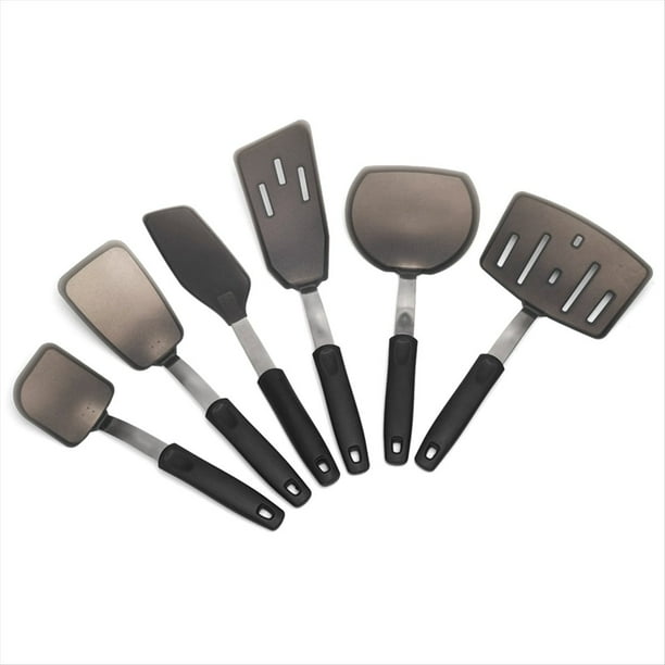 Espátula Giratoria de Silicona Flexible, Utensilios de Cocina Antiadherentes Resistentes Al , Aletas para Cocinar y Hornear