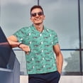 thumbnail image 4 of Sikiie Great White Shark Print Men's Short-sleeved POLO Shirts, Button-down Shirts and T-shirts are Suitable for Vacation, Leisure and Business-Small, 4 of 6