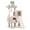 Beige, variant on YRLLENSDAN 36 Inchs Small and Short Cat Tree with Two Comfortable Condos, 2 Level Modern Cat Tower with Scratching Post, Cat Condos with Climbing Ladder for Indoor Cats, Dark Grey