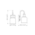 thumbnail image 3 of Z-Lite 734-1S-MB Bryant 12" Tall Bathroom Sconce - Black, 3 of 7