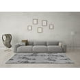 thumbnail image 3 of Ahgly Company Indoor Round Oriental Gray Traditional Area Rugs, 5' Round, 3 of 4