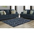 thumbnail image 2 of Garland Rug Denali Polypropylene Navy/Silver Indoor Area Rug, 5' x 7', 2 of 6