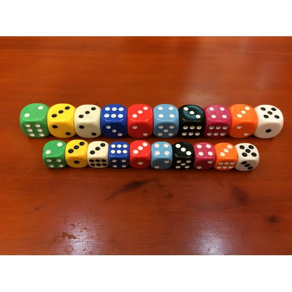 Dados NS de colores de 14 mm y 18 mm N.º 14, accesorios de juguete, colección para beber, dados de juguete para niños