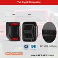 thumbnail image 7 of For Jeep Gladiator JT 2019-2021 LED Rear Tail Lights Sequential Lamps Black Housing/Smoke lens, 7 of 7