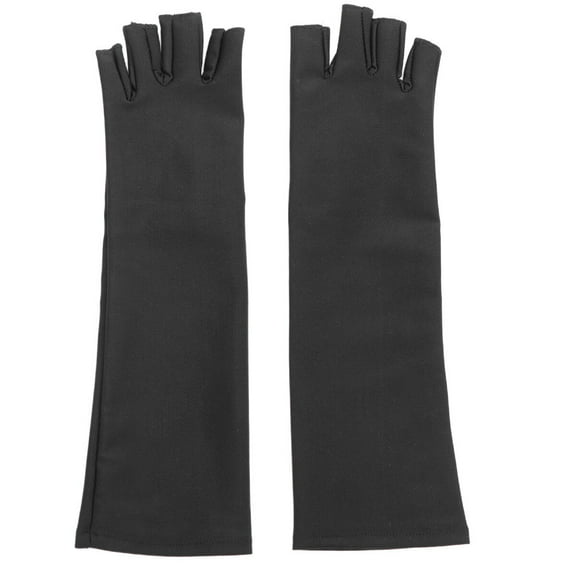 Padded Sleeve Arm Warmers Long Fingerless Gloves Summer Outdoor Gloves Sun Protector Sleeve Man