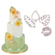 thumbnail image 1 of Decoración de tartas Luau Jadeshay 4 piezas hojas tropicales cortador de galletas fondant, 1 of 12