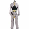 thumbnail image 4 of Disfraz de Anime JoJo's Bizarre Adventure de Rohan Kishibe, conjunto completo de pantalón y cinturón, traje de Halloween, 4 of 5
