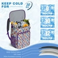 thumbnail image 6 of Pineapple Lover's Cooler Backpack - 20L Leakproof Insulated Bag with Sunshine & Flowers Design for Outdoor Enthusiasts, 6 of 6