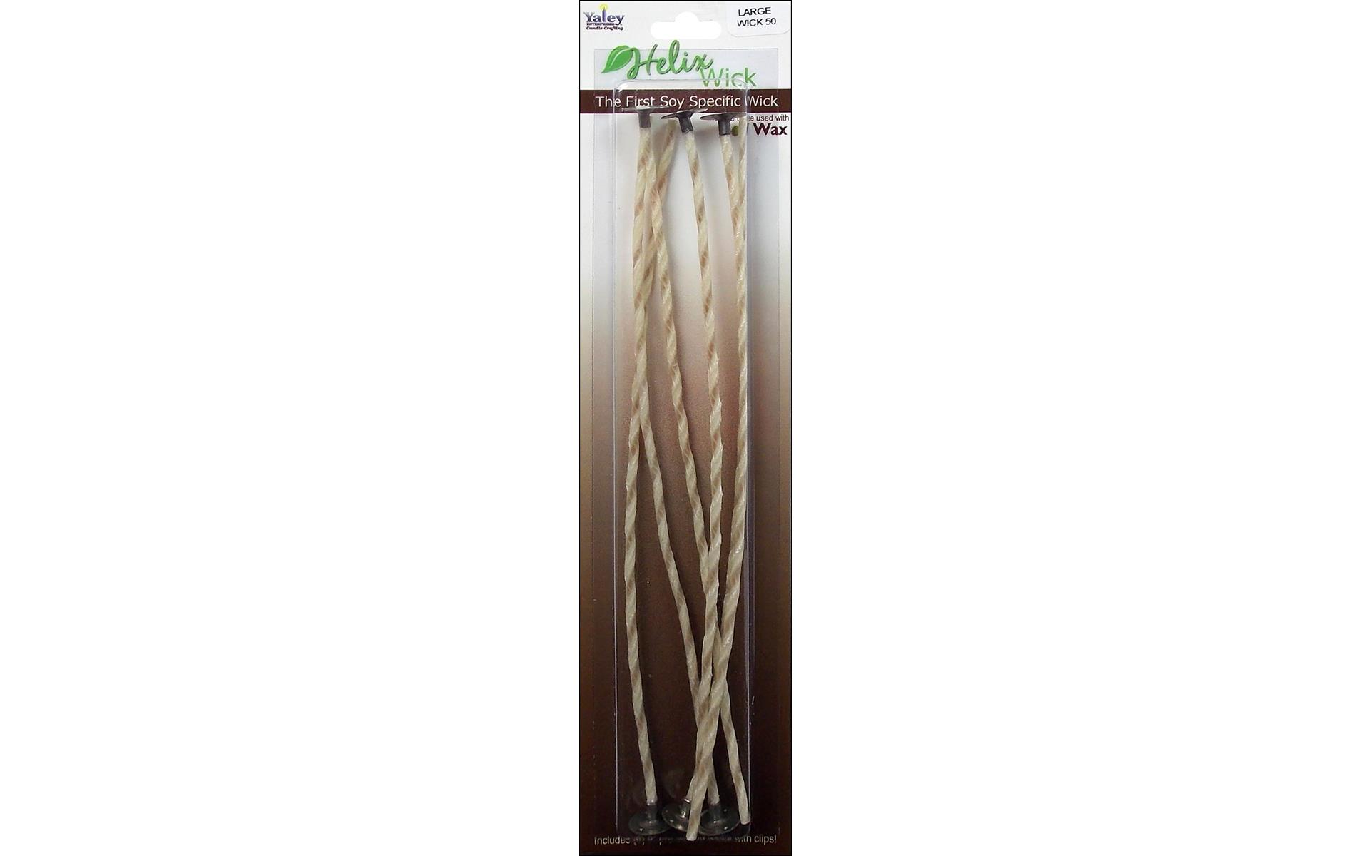 Yaley Helix Wicks W/Clip, 9", 6 per pkg, Large 50