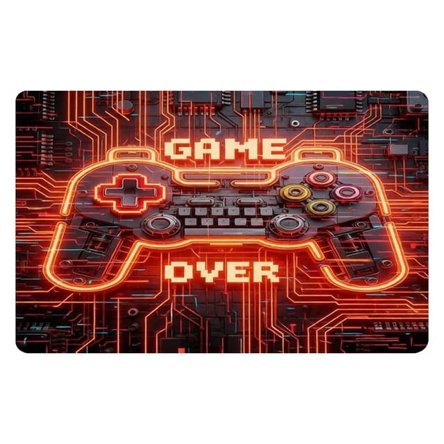 Gaming Controller Pattern Rug Kids Room Soft Non Floor Mat For Bedroom Living Room Game Theme Carpet Rugs for Bedroom Large Area Rug for Bedroom Microfiber Throw Blanket Rug for Living Room Floor Big