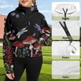 thumbnail image 3 of Chaqlin Mushroom Dragonfly Kids Quarter Zip Up Sweatshirt with Pocket Oversize Plus Size Soft Loose Athletic Top Fall Autumn Clothes Size 7-8, 3 of 7