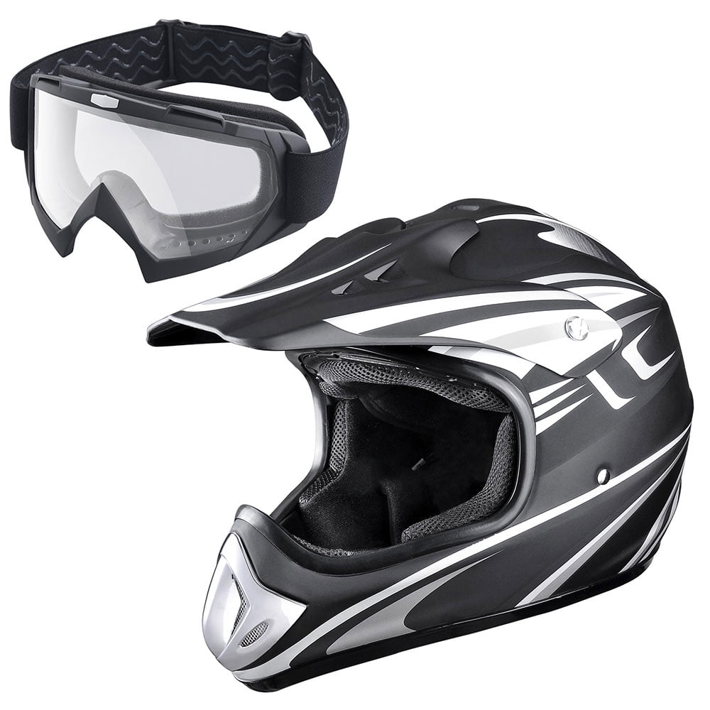 AHR® DOT Full Face MX Helmet with Goggles Motocross Dirt Bike