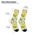 thumbnail image 2 of Rocae Corn And Corn Oil for Girls Boys Crew Socks,Children's Socks, Kids Socks, Toddler Socks: Daily Wear with Kids School Uniform, 2 of 5