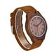 thumbnail image 5 of Relojes de pulsera de madera de cuarzo para hombre, reloj informal hecho a mano para hombre con correa de cuero de vaca, regalos personalizados para hombres, marido, novio, papá Adepaton FLD-3866, 5 of 7