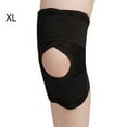 thumbnail image 3 of Knee Support Elastic Professional Joints Protector Women Breathable Fixed Band Basketball Running Hiking Gear Injuries Black/Left Foot/XL, 3 of 7