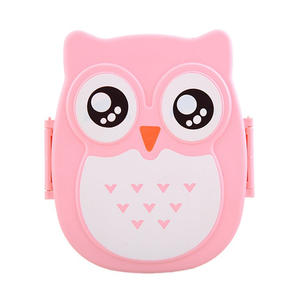 Cute Owl Students Lunch Box with Spoon Kids Bento Box Food Container with  Compartments Dinnerware Case Storage Box - China Plastic Lunch Box and  Lunch Box price
